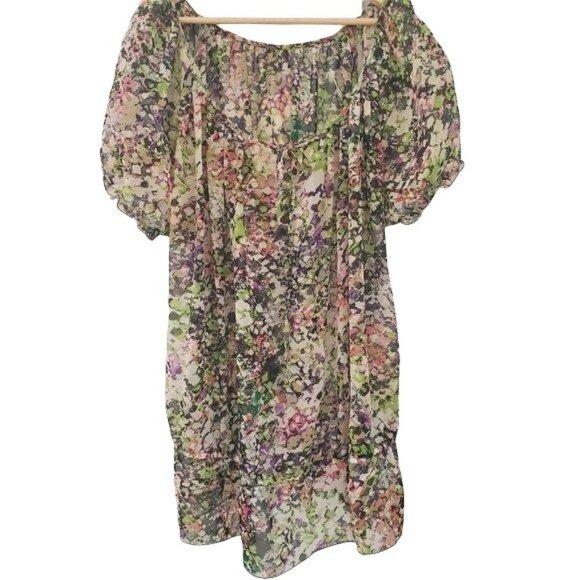 George Floral Print Sheer Blouse - Picture 4 of 9
